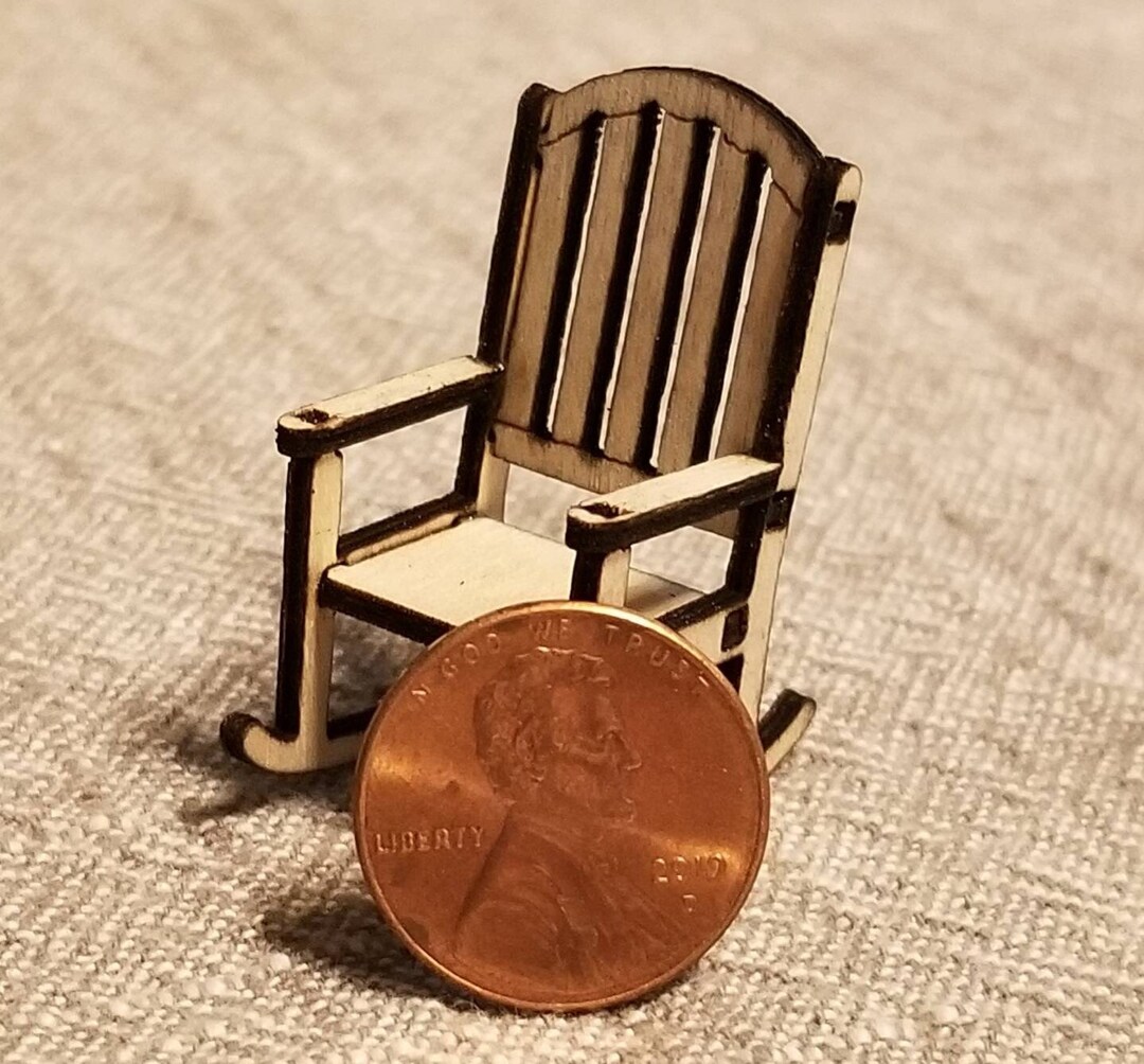 Miniature Doll Rocking Chair for 1:48 Scale - Etsy