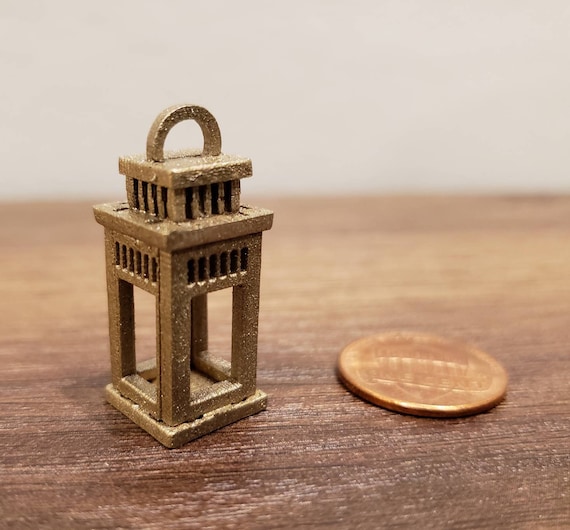 Miniature lantern sale dollhouse