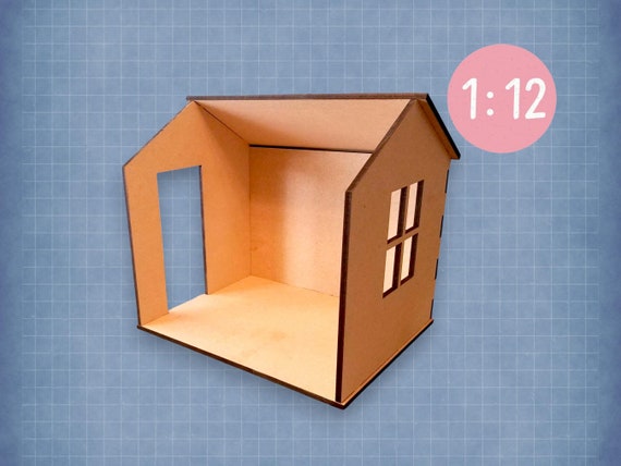 Standard Miniature Room Backdrop | Dollhouse Room Box | Doll Photography | Doll Backdrop | Standard Room Box | 1:12 Scale
