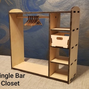 Clothing Closet for 1:6 Scale For 1112 Dolls image 3