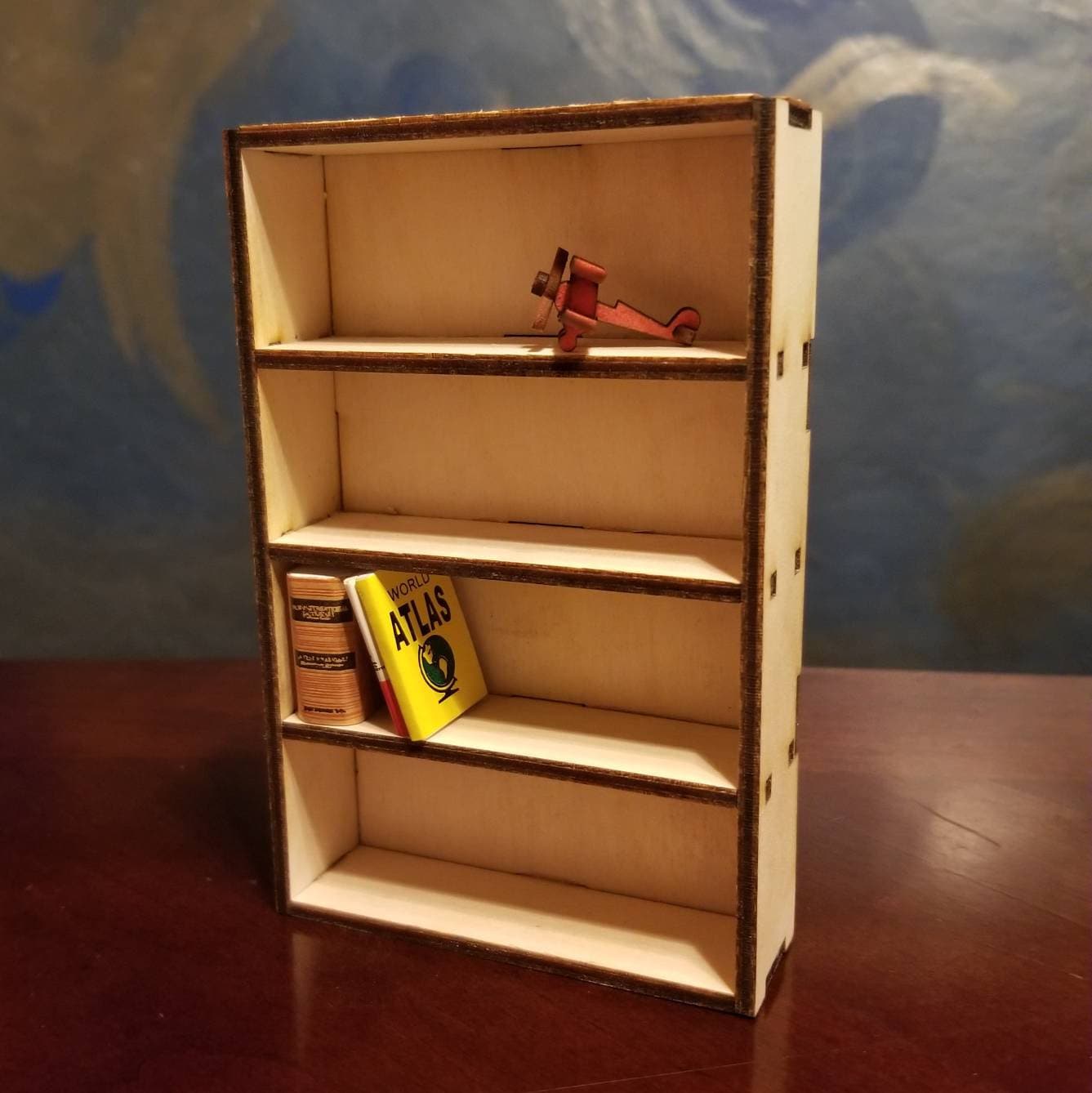 Mini wooden bookshelf discount