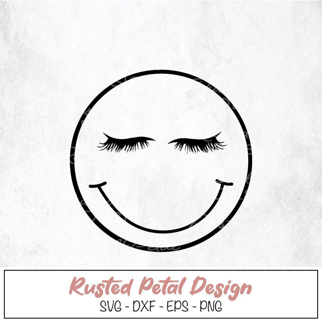 smiley-face-lashes-svg-smiley-face-svg-esthetician-svg-etsy