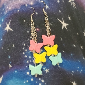 Pan butterfly earrings