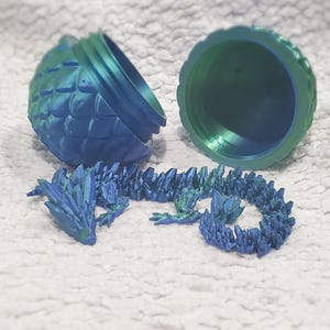 Articulated 3D Printed Dragon with Egg