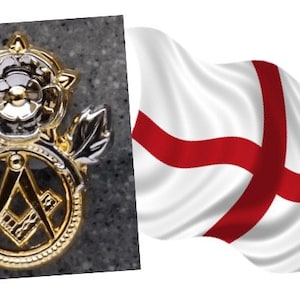 Insignia de alfiler de los masones masónicos de la herencia inglesa