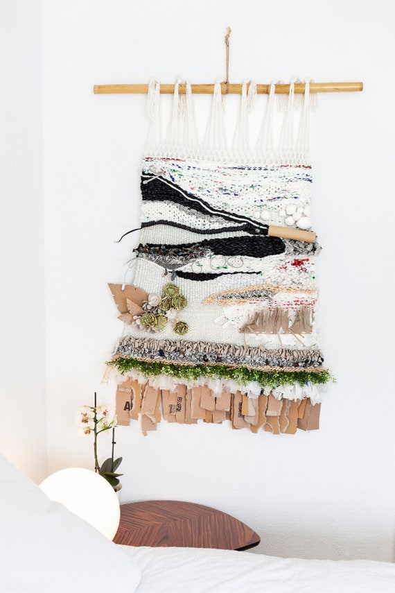 Decorative Tapestry With Recycled Elements Etsy