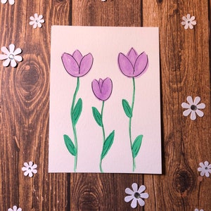 Hand-Painted Watercolor Blank Cards #1