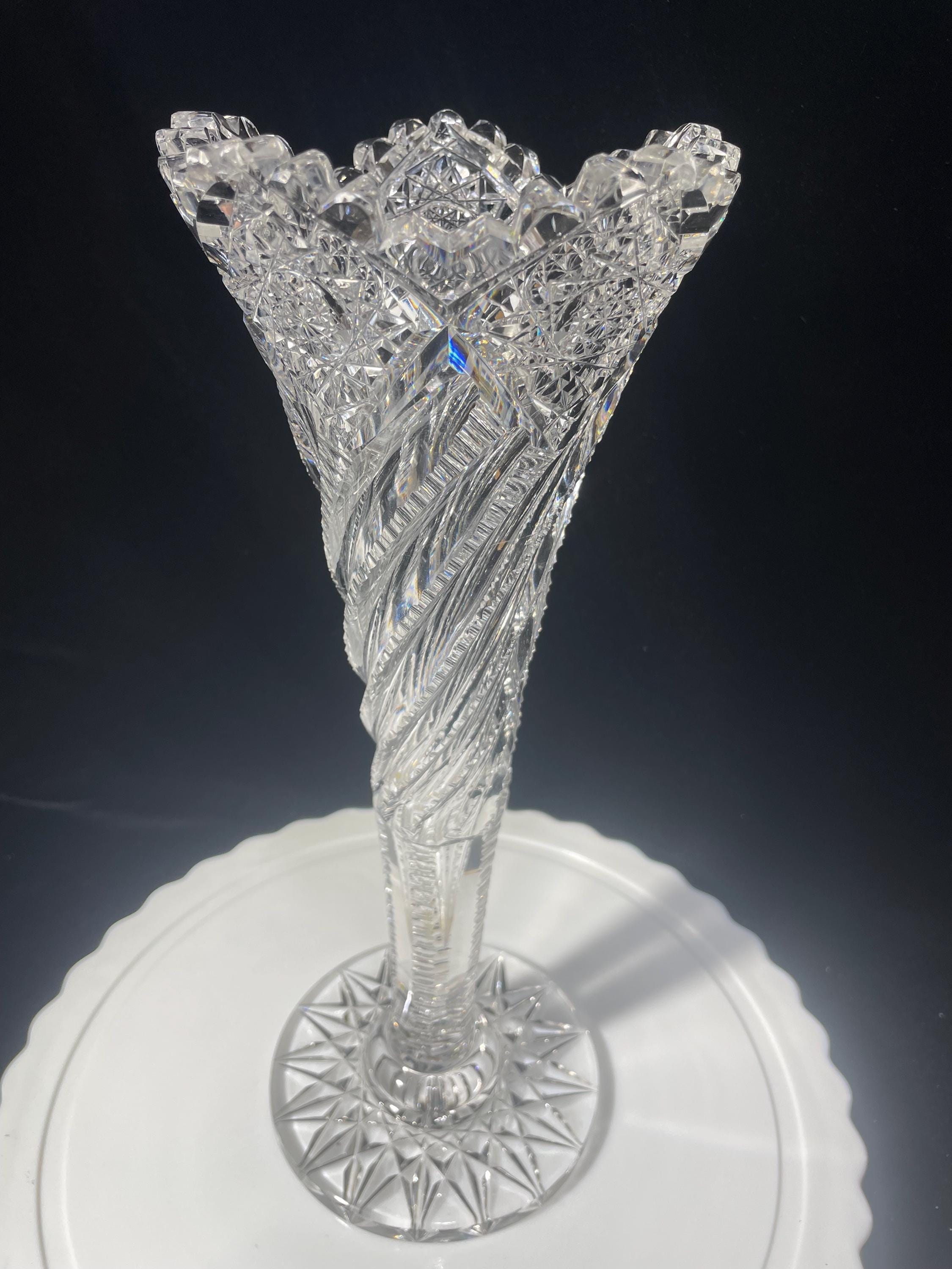 Antique Brilliant Cut Glass - Etsy