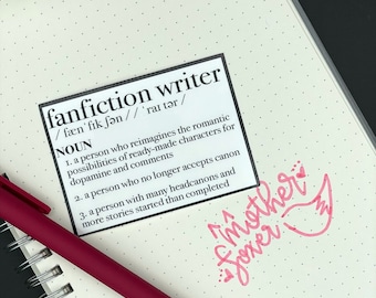 Fanfiction Writer Definition Sticker
