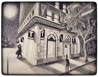Realistic Custom Drawing of your favorite building in charcoal pencil