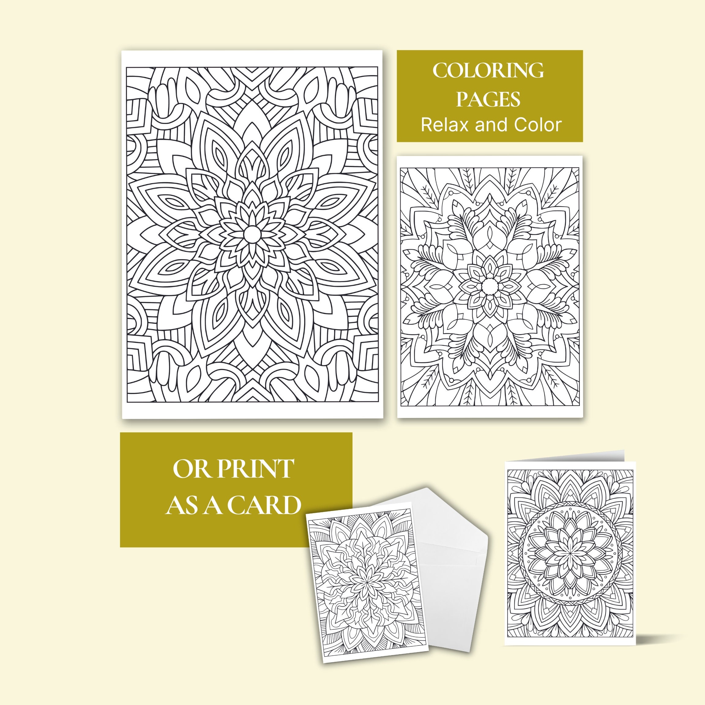 Relaxing mandala coloring pages for work church youth group
