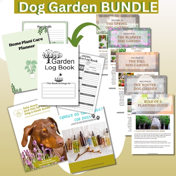 Pet Safe Garden Guide Planner BUNDLE for her, mom, greenery, gardener, spring,
