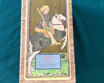 Visconti Tarot Deck, Sforza Edizioni il Meneghello 1996 Limited Edition, Gold Metallic Print