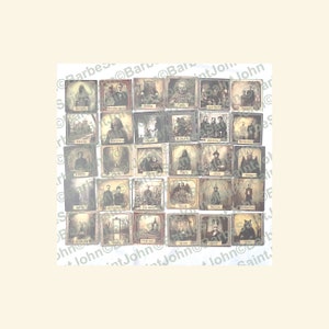 May include: A set of 36 vintage-style cards featuring spooky images and text. The cards are printed on thick cardstock and have a distressed, antique look. The images include a variety of spooky subjects, such as ghosts, haunted houses, and creepy creatures. The text on the cards is in a gothic font and includes phrases like "The Haunting," "The Curse," and "The Shadow."