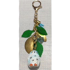 Hedwig White Owl Charm, Hedge Witch Purse Charm, Purse Accessory, Witch Gift