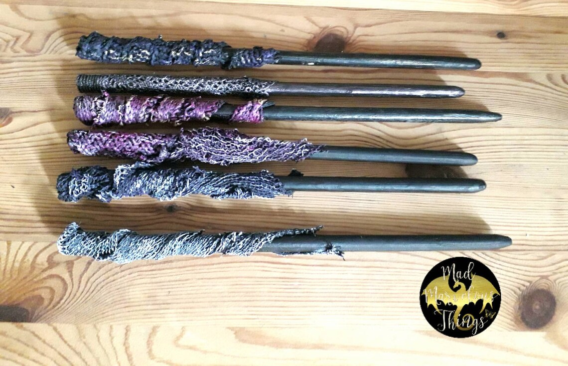 Green Handmade Wizard Wand Witchcraft & Wizardry Fairy Wands Etsy