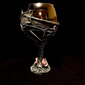 Gin gotico decorativo con rose, Drinkware Day Of The Dead,