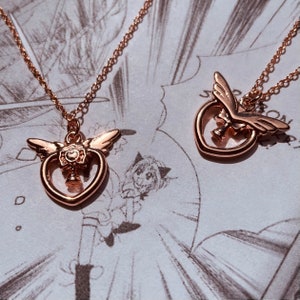 Rose Gold Tokyo Mew Mew Ichigo Strawberry Bell Necklace