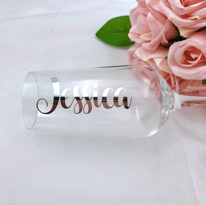 Champagne Flute DECALS Wedding Role Vinyls Silver Vinyls Etsy UK