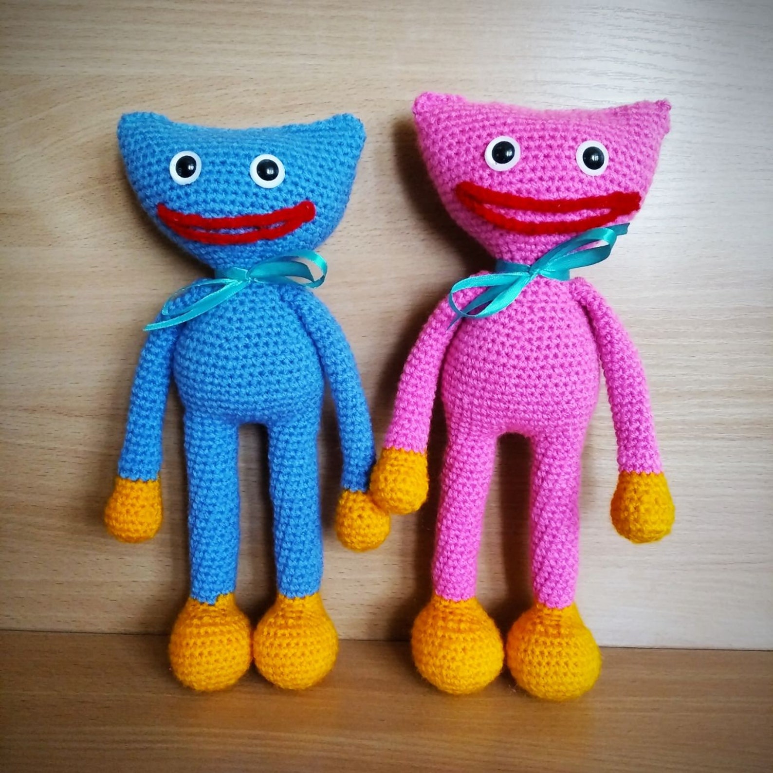 Huggy Wuggy Plush Kissy Missy Plush Poppy Playtime Crochet Etsy New