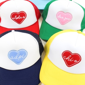 Whole Lotta Love Sorority Trucker Hat //  Sorority / Greek / Big/Little / Recruitment / Sorority Gift