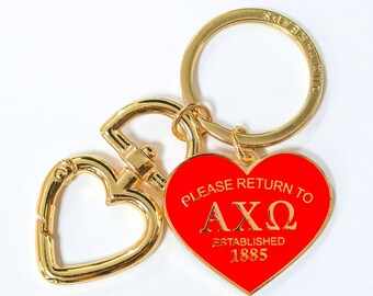 Alpha Chi Omega Sorority Please Return Key Ring