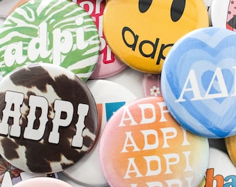 Sorority Buttons (Includes One) // Available For All Organizations // See Description to Customize / Greek / Big Little / Gameday