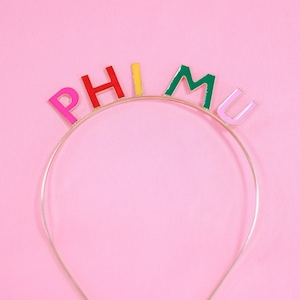 Phi Mu Sorority Headband