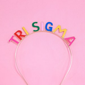 Sigma Sigma Sigma Sorority Headband