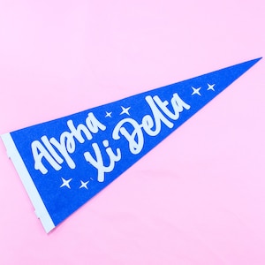 Alpha Xi Delta Sorority Stardust Pennant Flag