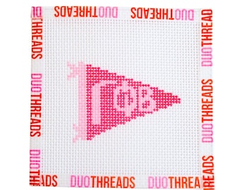 Gamma Phi Beta Sorority Pennant Needlepoint Canvas
