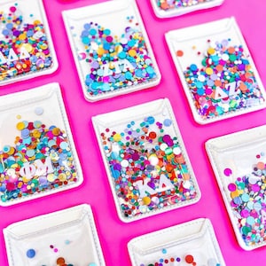 Monedero para teléfono con confeti de hermandad