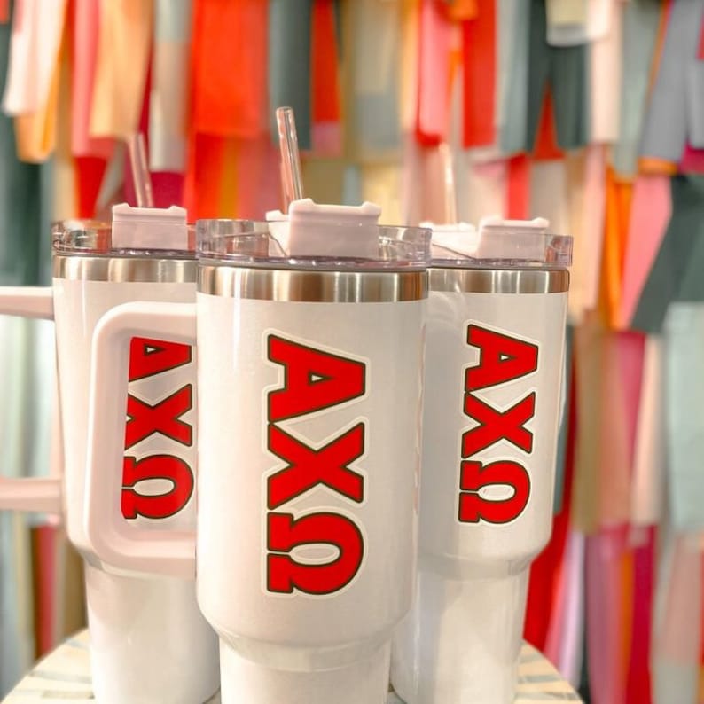 Alpha Chi Omega 40oz Sorority Stella Tumbler - Thumbnail 2