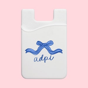 Cartera para teléfono con lazo coqueto de la hermandad Alpha Delta Pi