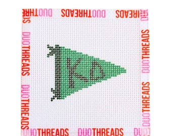 Kappa Delta Sorority Pennant Needlepoint Canvas