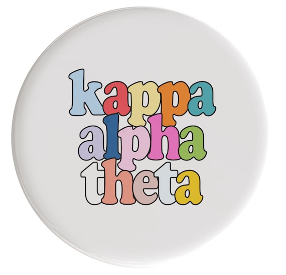 Kappa Alpha Theta Live In Color Sorority Button (Includes One) // See Description to Customize / Greek / Big Little / Gameday
