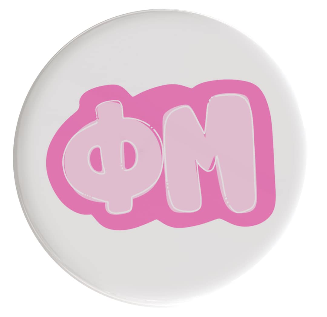 Phi Mu Bubbly Sorority Button (includes One) // See Description to ...
