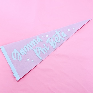 Gamma Phi Beta Sorority Stardust Pennant Flag