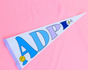 Alpha Delta Pi Sorority Party Pennant Flag