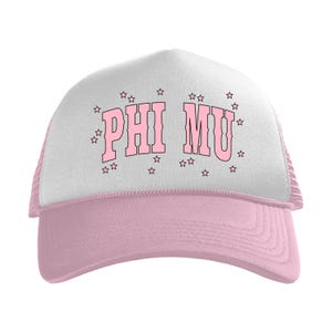 Phi Mu Cosmic Cowgirl Sorority Trucker Hat