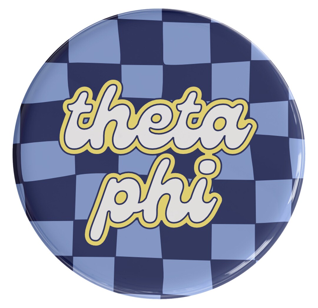 Theta Phi Alpha Checker Sorority Button (includes One) // See ...