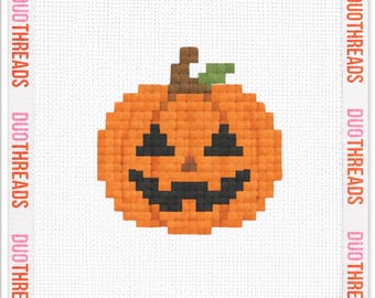 Jack-O'-Lantern Icon Needlepoint Canvas