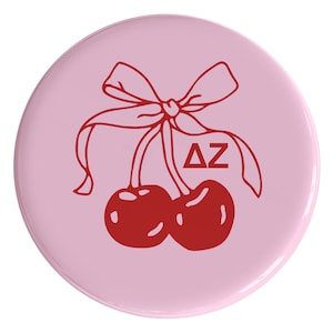 Delta Zeta Mon Cheri Sorority Button (Includes One) // See Description to Customize / Greek / Big Little / Gameday