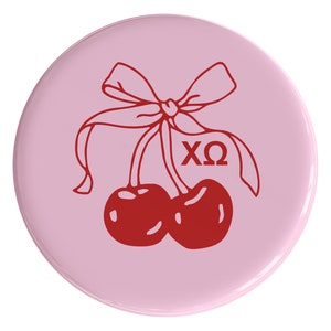 Chi Omega Mon Cheri Sorority Button (Includes One) // See Description to Customize / Greek / Big Little / Gameday