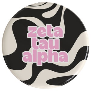 Zeta Tau Alpha Deja Vu Sorority Button (Includes One) // See Description to Customize / Greek / Big Little / Gameday