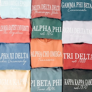 Spencer Sorority Sweatshirt // Sorority / Greek / Bid Day / Recruitment
