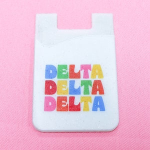Cartera para teléfono Shimmer de la hermandad Delta Delta Delta