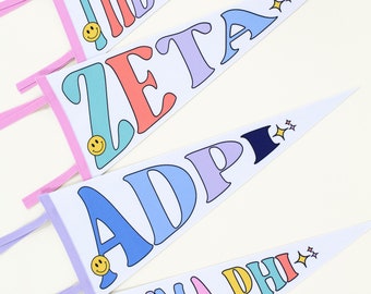Sorority Party Pennant Flag
