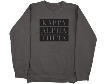 Kappa Alpha Theta Block Sorority Sweatshirt