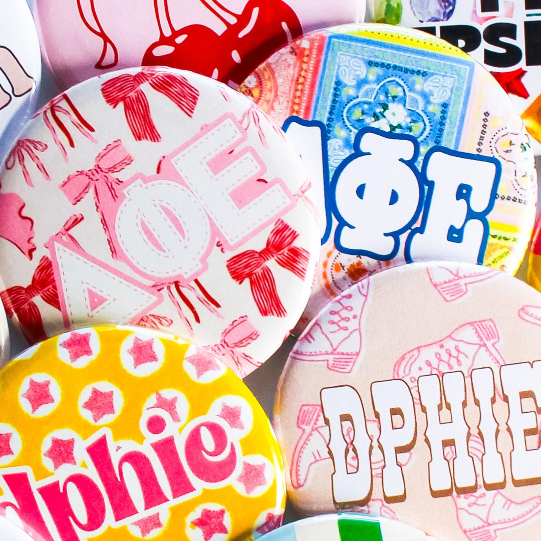 Delta Phi Epsilon Rainbow Sorority Buttons (includes One) // See ...
